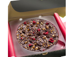 Decadent Dark Chocolate Pizza